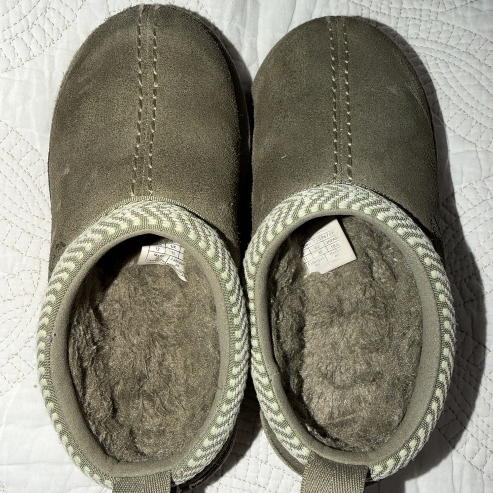 Koolaburra by UGG KIDS Sz 12 Burree Olive Green Slip on Slippers - Picture 4 of 9